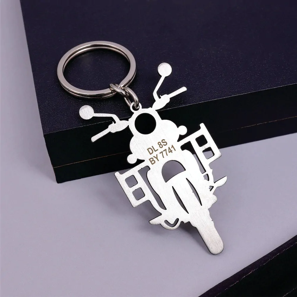 Shiny BikeMate Personalized Keychain 1 1005246579