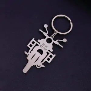 Shiny BikeMate Personalized Keychain