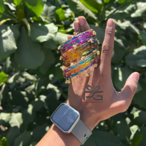 Kashmiri Ghunghroo Bangles Set | 16 Pieces Traditional Bangles – Dark Multicolor