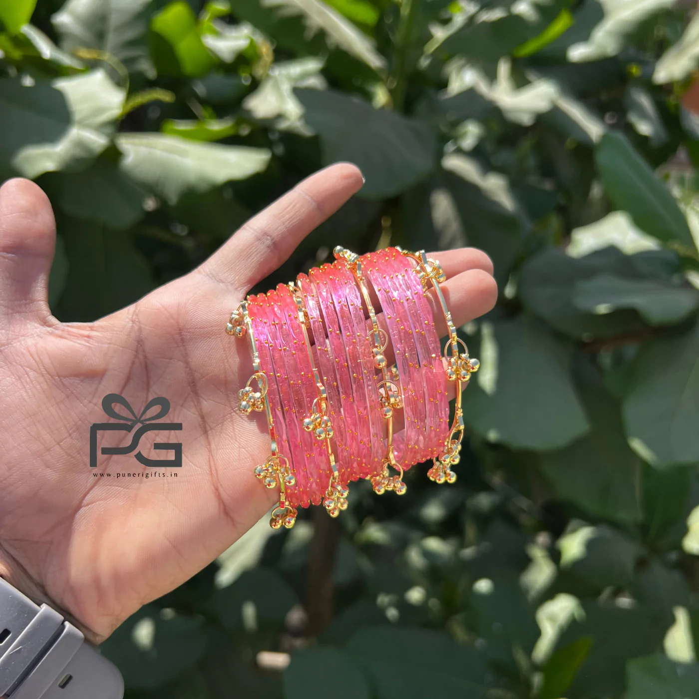 pink kashmiri bangle puneri gifts 1