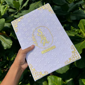 Customised Premium Nikahnama – White Fabric