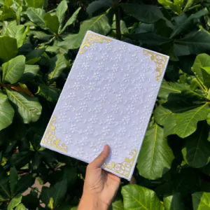 Customised Premium Nikahnama – White Fabric