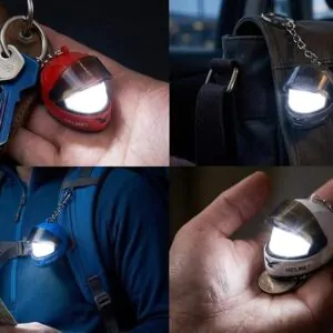 LED Helmet Keychain for Bike & Car Keys