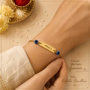 Customised Evil Eye Chain Rakhi