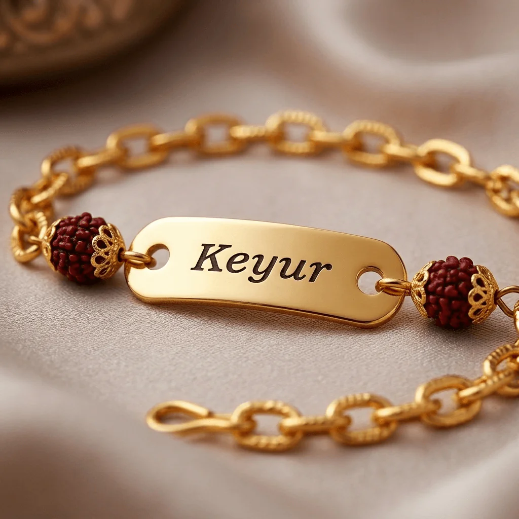 Laser Engraved Rakhi For Brother