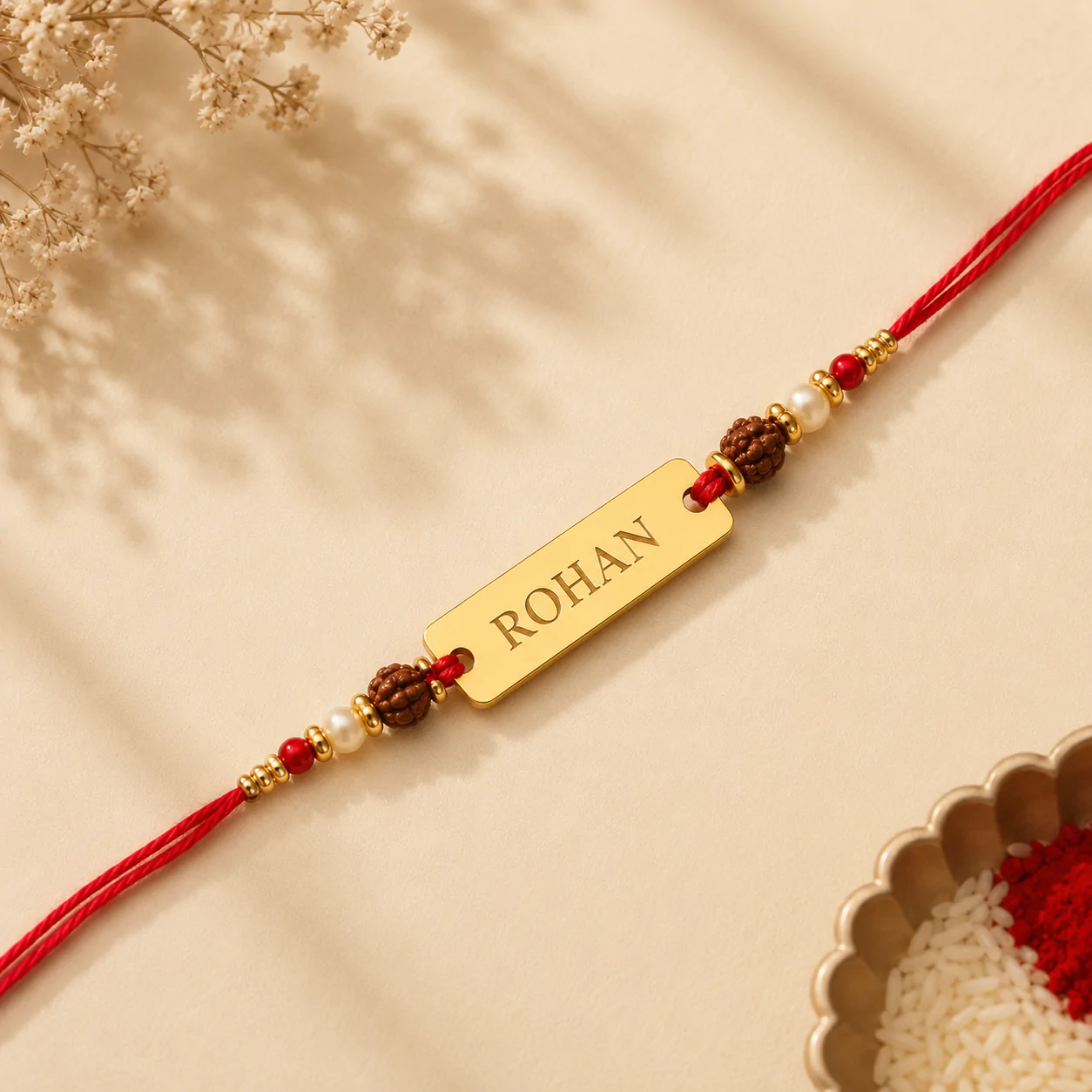 Customized Metal Rakhi Rakshabandhan Special