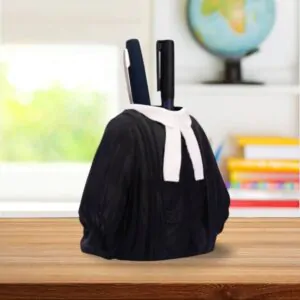 Personalized Advocate Coat Pen Stand – Stylish Desk Organizer Gift for Lawyers & LLB Students