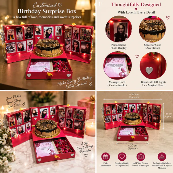 Customised Surprise Cake Box