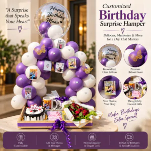 Customised Balloon Tray Hamper