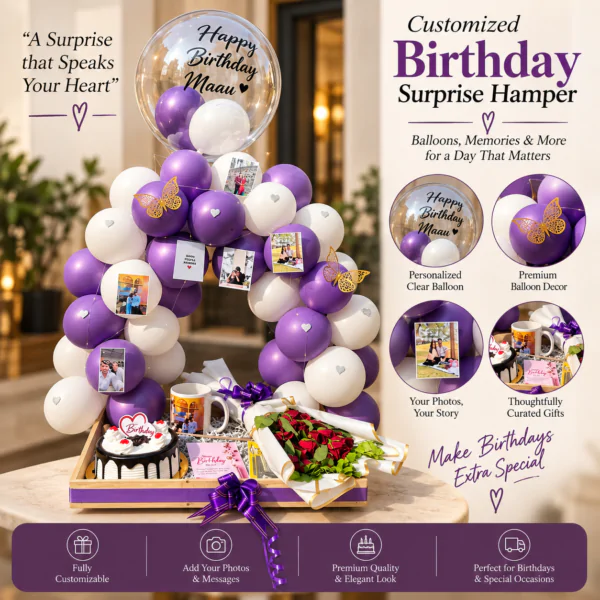 Customised Balloon Tray Hamper