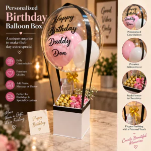 Customised Balloon Premium Ferrero Hamper