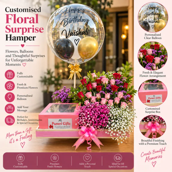 Customised Floral Big Surprise Hamper
