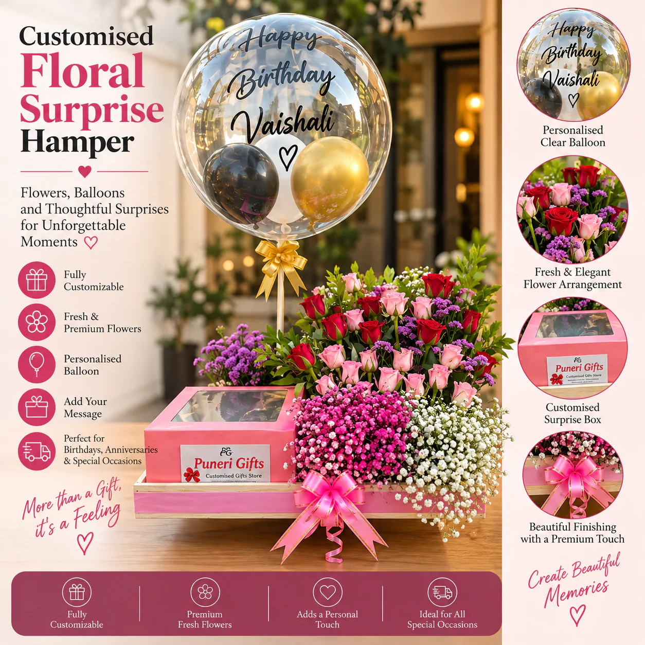 Customised Floral Big Surprise Hamper
