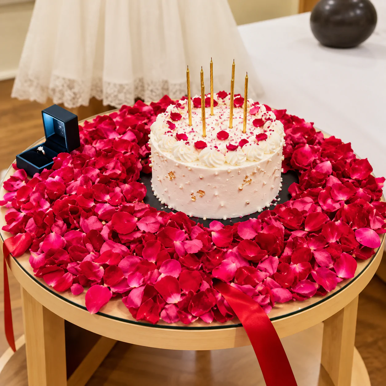 Rose petal hamper